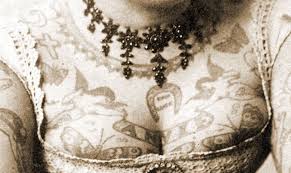 Cabinet cards of tattoos from the 1880’s to 1910. The originals can be purchased&nbsp;here.